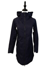 Lululemon Size CA 2 AU 8-10 Navy Blue Longline Zip Front Hooded Active Jacket