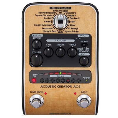 ZOOM AC-2 Acoustic Creator Vorverstärker für Akustikgitarren