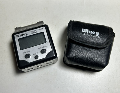 Wixey Digitales Winkelmessgerät Neigungsmesser Messgerät Genaues Messen mit Tasche