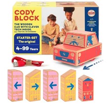 New Cody Block Starter Set Educational Wooden Building Blocks Car STEMToy