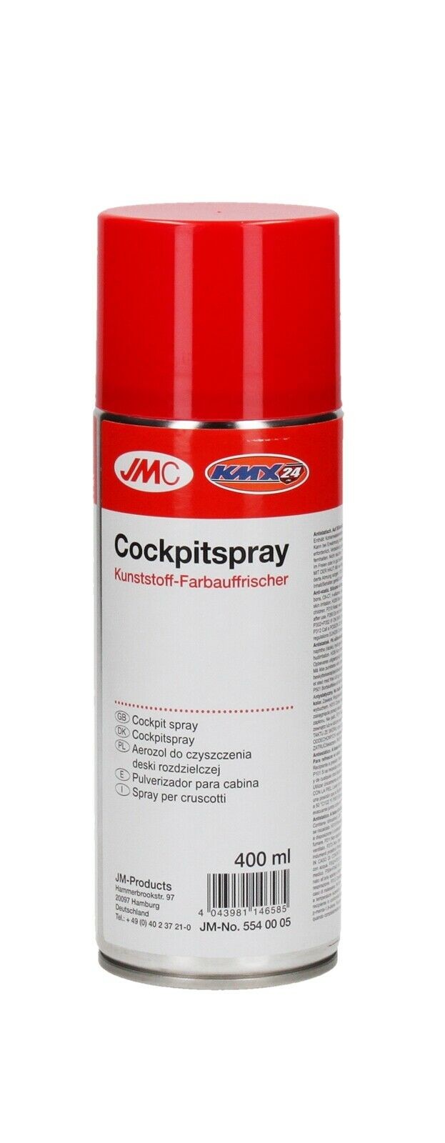 JMC Cockpitspray Cockpit Care Plastic Cleaner Maintenance 400ml Spray Bottle