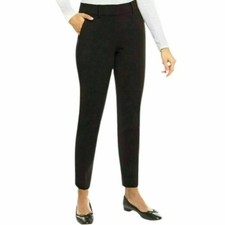 Kirkland Signature Women's Pants Slim Leg Ankle Length Trouser Black, 10 