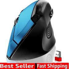 Ergonomic Mouse Wireless,2.4G Optical Cordless Mice with 800/1200/1600 DPI,Ve...