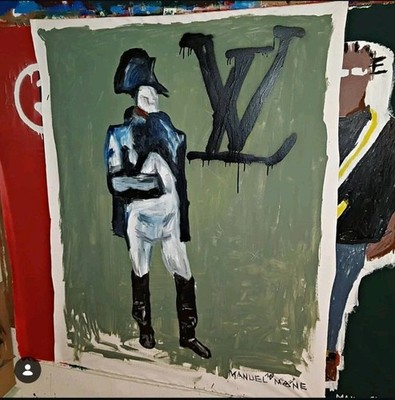 Manuel Mané | Original Painting Unique 1/1 | King Louis | 150x160cm