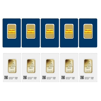 #ad 1oz Gold Plated Bullion Bar Replica Sealed Collectible Souvenir In Case $41.99