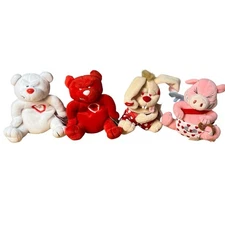 Idea Factory 1999 Meanies Valentines Complete Set W/ Lim. Edition Bean Bag Plush