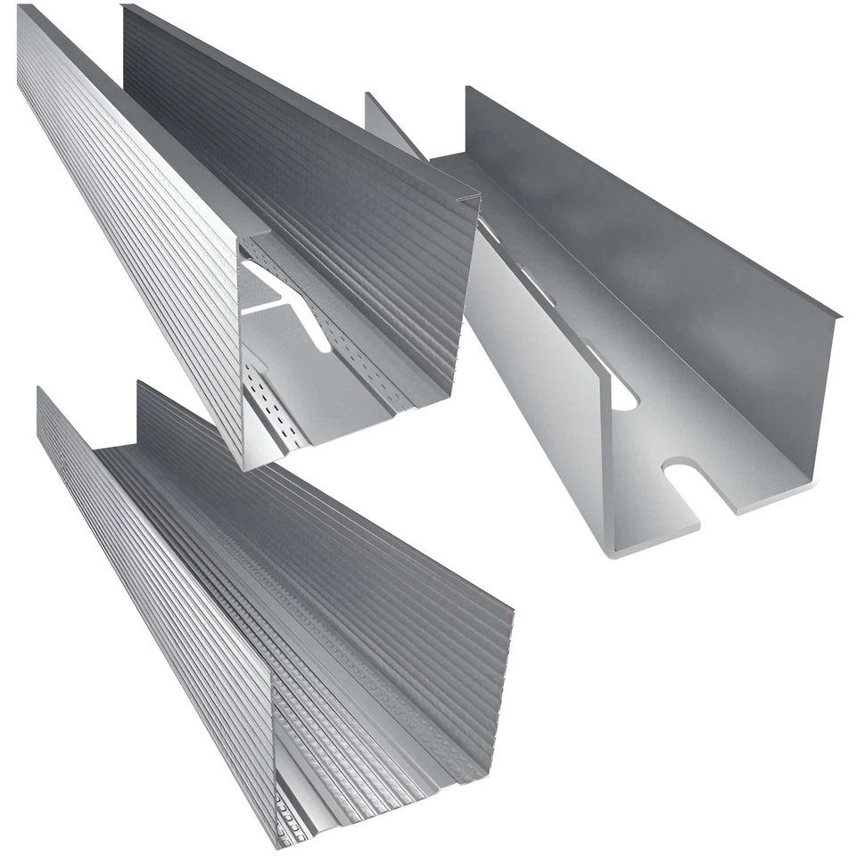 DOITBAU 200x Trockenbauprofile Decke CW UW AU 50-100mm Ständerwerk Trennwand Alu-Schiene