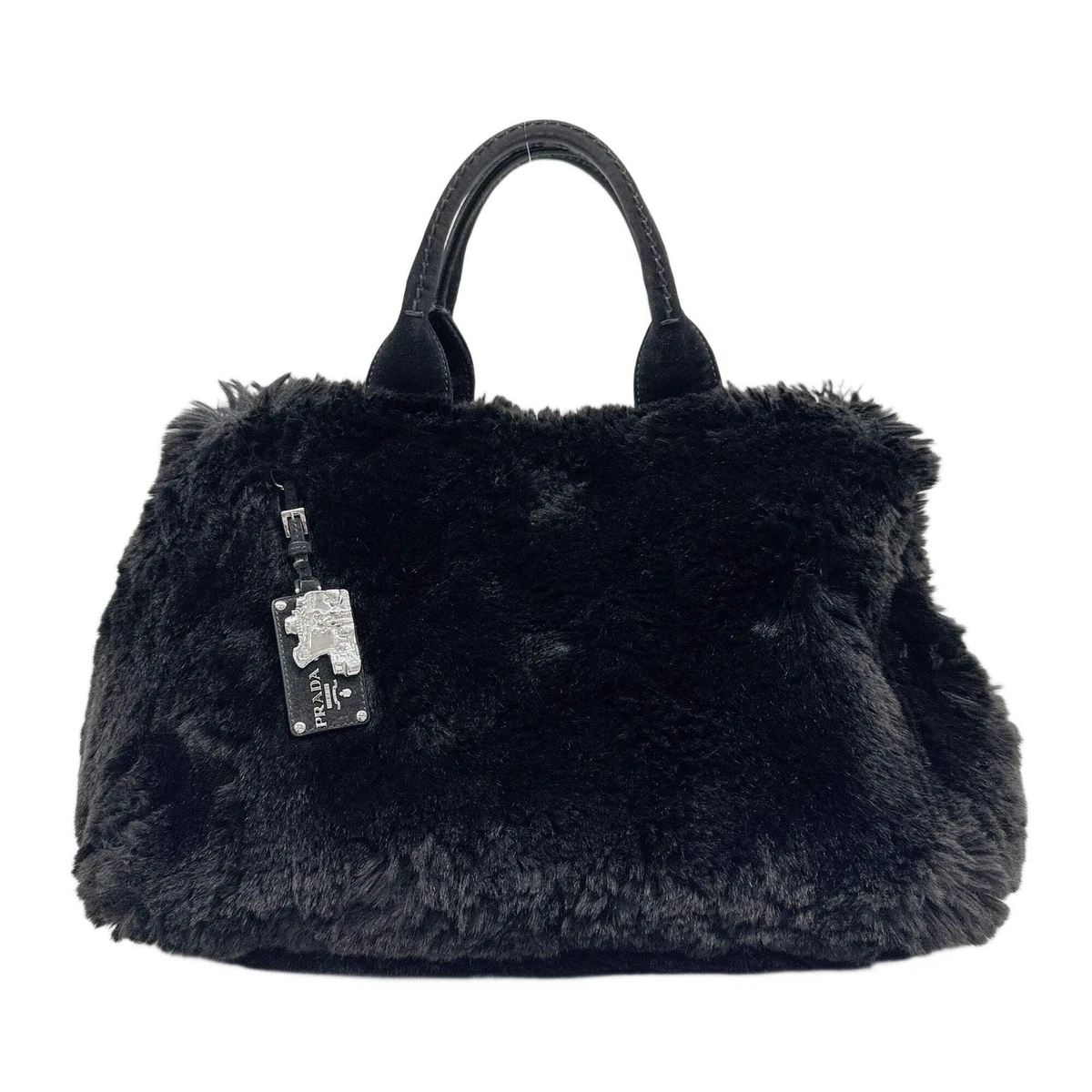 PRADA Black Bags &'s Fur Exterior Women for sale | eBay