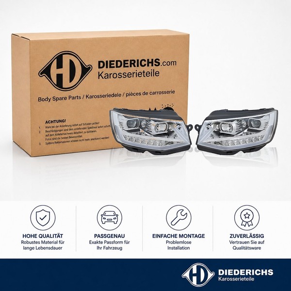 Hauptscheinwerfersatz Diederichs 2274580 FÜR VW-image