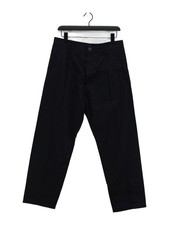 COS Herren Hose W 32 in schwarz Lyocell Modal mit Baumwolle Tapered Chino