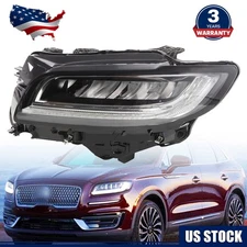 LED Headlight Left Driver Side W/O Adaptive For 2019 2020 2021 Lincoln Nautilus