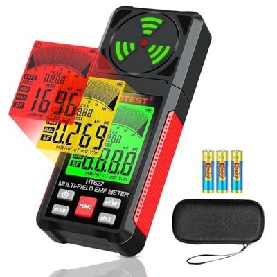 YOJOCK EMF Meter 3-in-1 Radiation Detector with Data Hold and Max Memory Tested