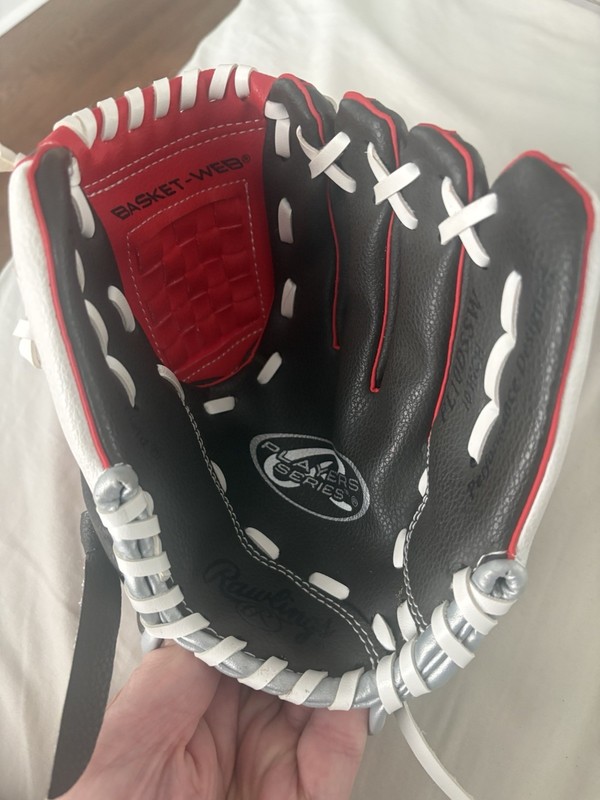 Rawlings Players Series Right Hand Baseball Glove PL10DSSW 10” Red & Black