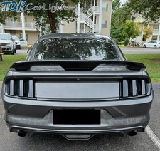 Vland Smoked Led Tail Lights For 2015-2023 Ford Mustang Wred Sequential Turn