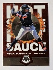 2021 Panini Mosaic #HS6 Ronald Acuna Jr. Hot Sauce Atlanta Braves