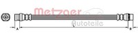 Metzger Bremsschlauch Hinterachse Rechts U.A. FüR Nissan, Opel, Renault