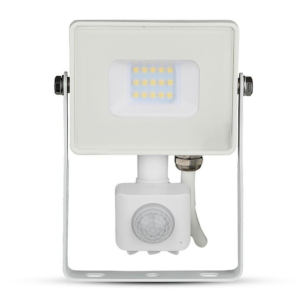 Led-Projektor 10W 800Lm 4000K LED samsung Mit Bewegungssensor PIR White IP65 434-image