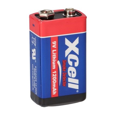 Xcell Lithium 9V Volt Block E Batterie Rauchmelder bis zu 10 Jahre ER9V 1200mAh