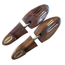 Generic Wood Shoe Trees Ventilated Pair Size Large L Adjustable