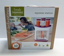 Infantino Squeeze Station Kit para hacer alimentos para bebés 10 bolsas nuevo #208-101
