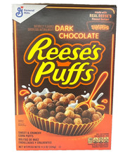 Reese's Dark Chocolate Puffs Cereal 11.5 oz Reeses