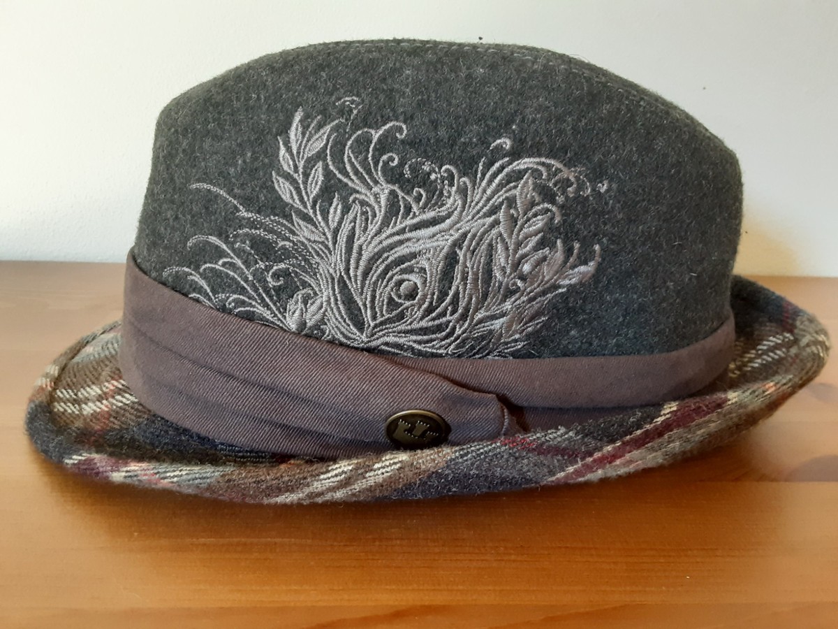 Goorin Bros Plaid Wool Fedora Goorin Bros Plaid Fedora Hat - Medium Blue Mens | eBay main image 3