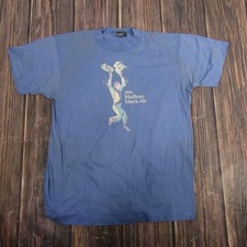Vintage 1994 Marlboro Morris Ale Shirt Mens Large Blue Graphic Single Stitch 90s