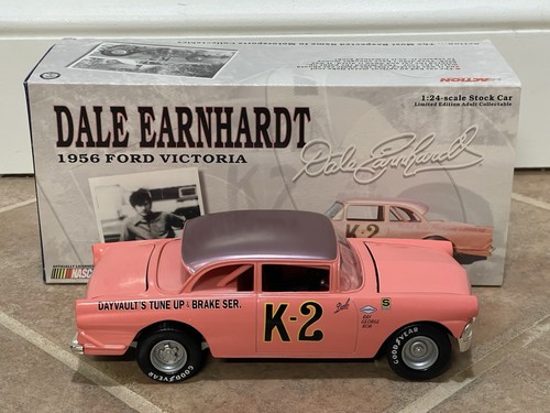 1956 Dale Earnhardt K2 K-2 Ford Victoria Pink W/ Purple Roof NASCAR Action 1/24 - Picture 8 of 17