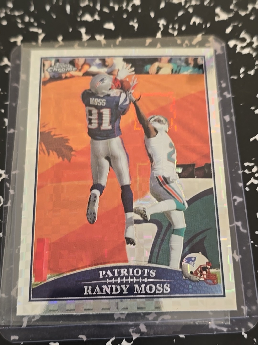 2009 Topps Chrome - Randy Moss #TC7 X-Fractor SP MINT CONDITION RARE