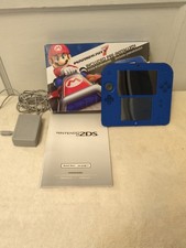 Nintendo 2DS Mario Kart 7 Edición Azul Paquete En Caja PROBADO Y Cargador 4G TARJETA SD