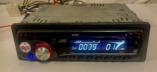 Reproductor de CD estéreo para automóvil JVC KD-G140 AM/FM AUX - probado - Imagen 2 de 13