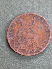 1886 Great Britain Half Penny Victoria 