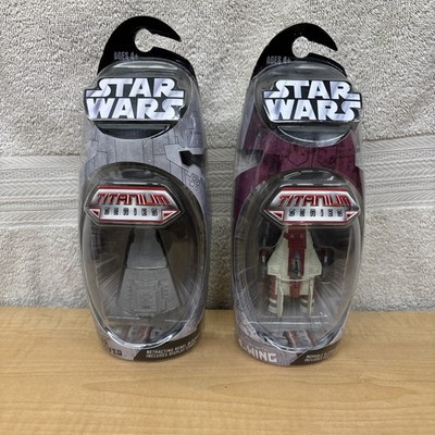 Star Wars Titanium Series Micro Machines Star Destroyer & A Wing Fighter