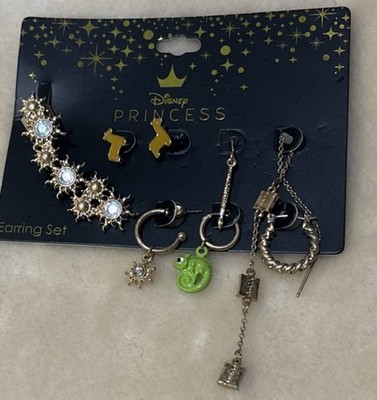 Disney PRINCESS Tangled 8 PCS Earrings Set  New