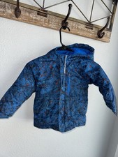 Columbia Boys' Lightning Lift jacket in a blue digital pattern 3T
