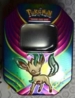 2018 Pokémon GX LEAFEON Metal Collector's Tin CELEBRATION EMPTY FREE SHIPPING