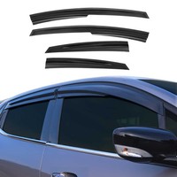 4X Windabweiser Regenabweiser FüR Toyota Prius 2012-2015 Acryl Dunkel