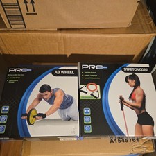 Pro Strength Ab Wheel Non Slip Stretch Cord Get your work out in 2 for 1