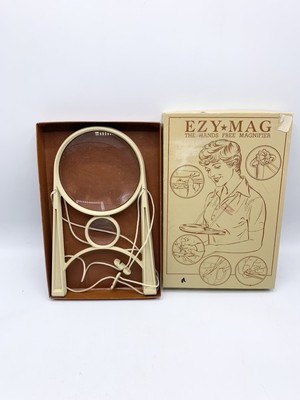 Donegan Ezy-Mag Hands-Free Magnifier with Large 4'' Lens & a Small Hi-Power Lens