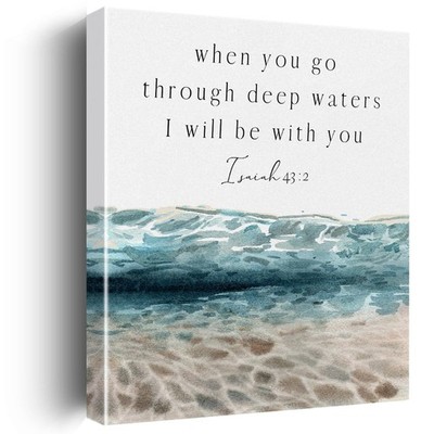 Inspirational Christian Canvas Wall Art Farmhouse Decor Positive Scripture Ca...