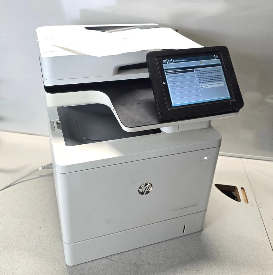 HP LaserJet Enterprise MFP M577 Printer B5L46A - Work Great - No Toner - Image 2 of 4