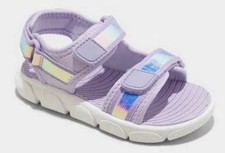 NEW Toddler Cat Jack Purple Micah Adventure Iridescent Sandals Strap Size 11