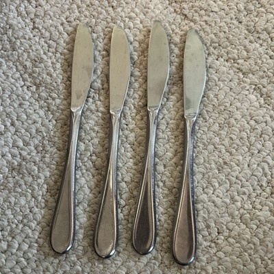 Oneida FLIGHT RELIANCE Stainless Flatware 4 pc Butter Knives 8.5''