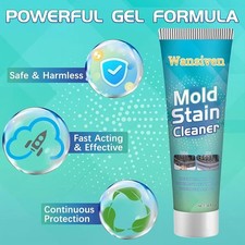 Eco-Friendly Mold Remover Gel - Deep Clean for Kitchen & Bathroom Surfaces 120g