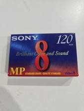 Sony 120 Minute Video 8 MP Standard Grade Video Camcorder Cassette Tape New.