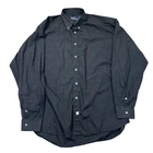 Polo Ralph Lauren Shirt Long Sleeve Made In USA Black Mens 17.5