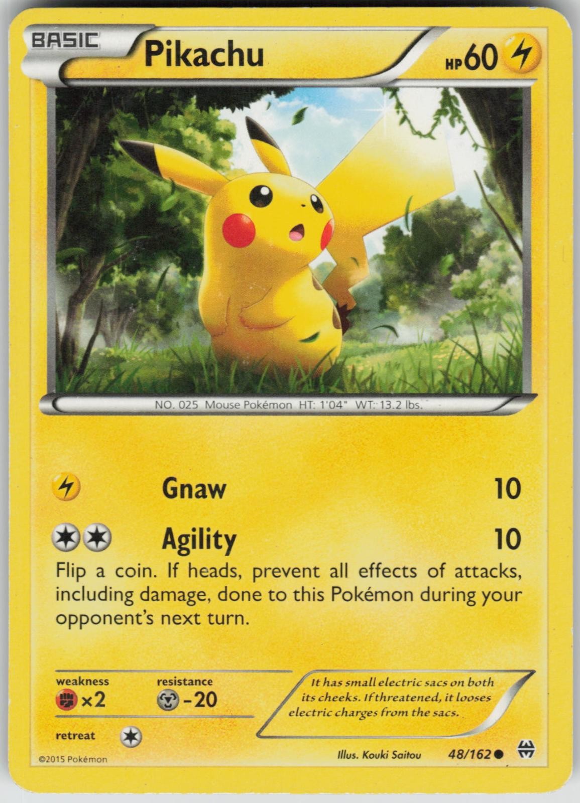 Pikachu 48/162 BREAKthrough Pokemon MP