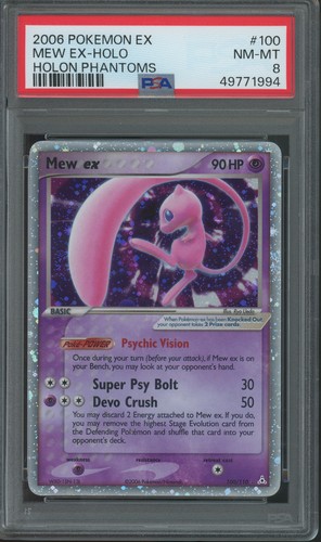 Mew ex graded PSA 8 for sale on eBay