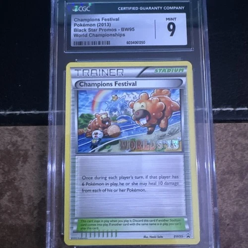 CGC 9 - 2013 Champions Festival Black Star Promo BW95 - ENG World Championships