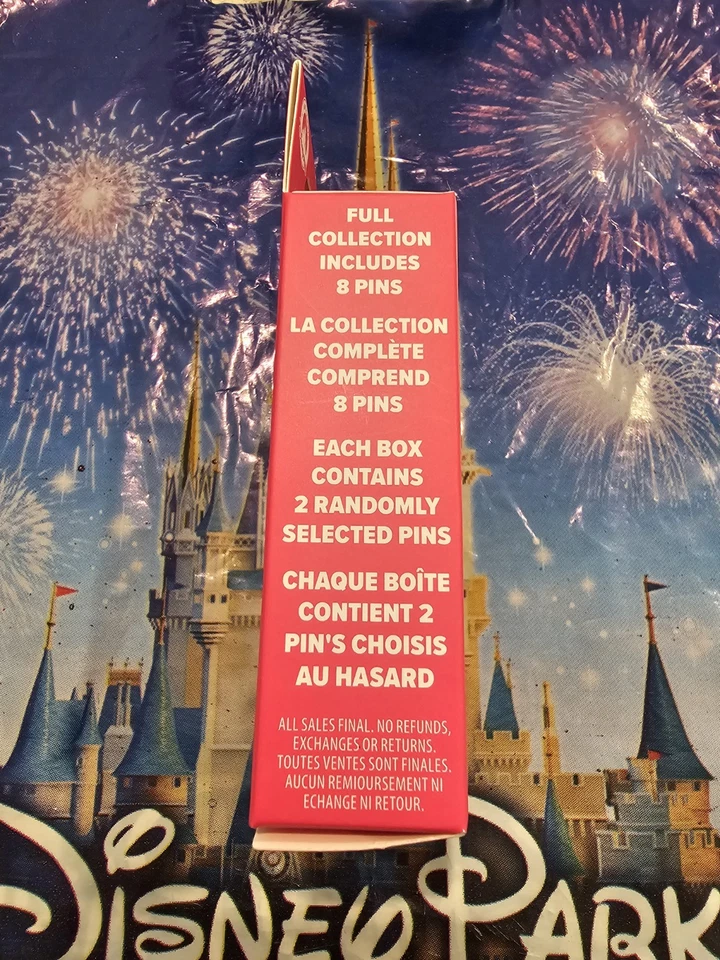 SELLADO Juego de prendedores misteriosos de princesas pasteles parques Disney (1 caja, 2 prendedores en el interior) Foto 3 de 3